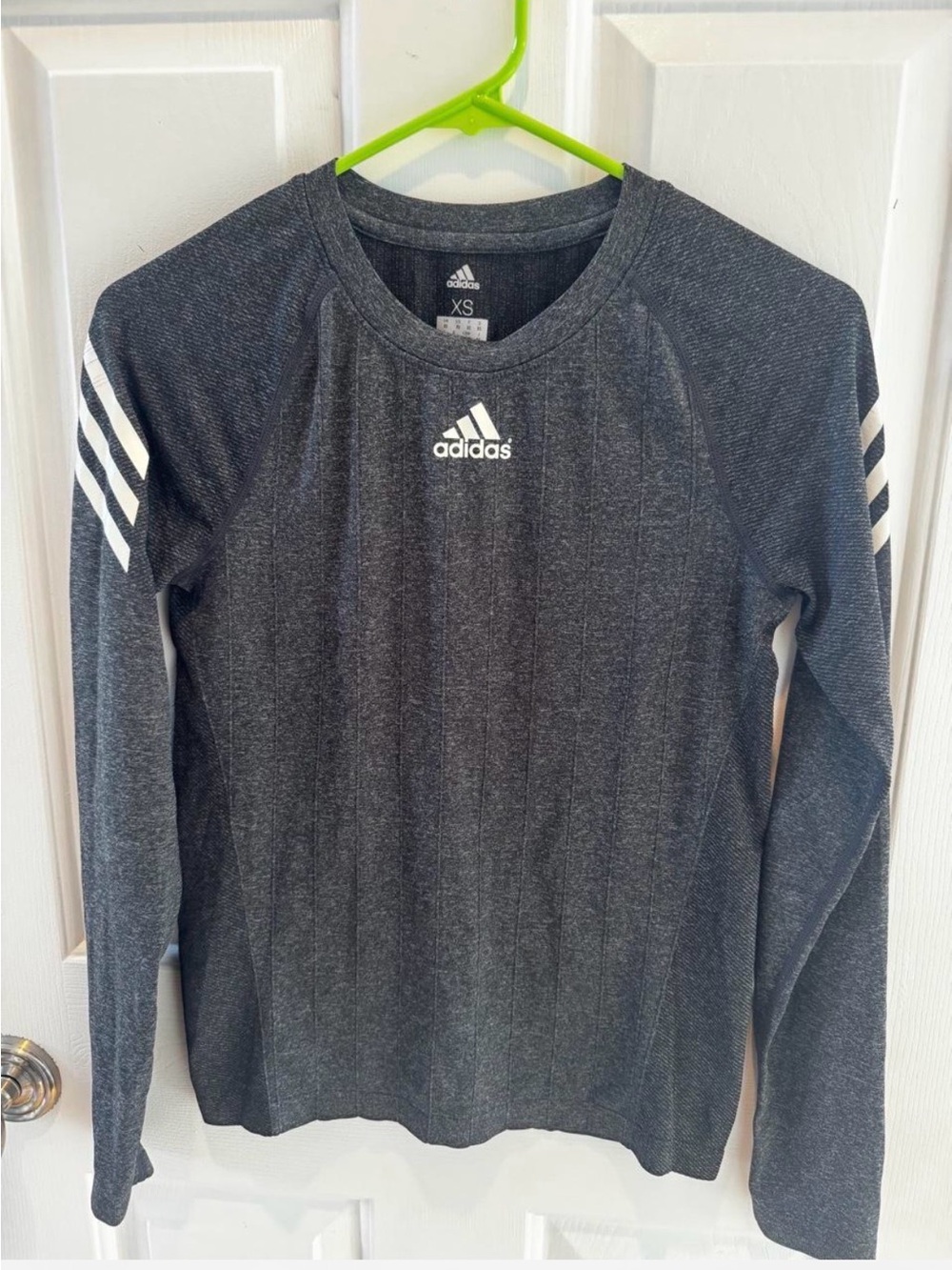 Adidas womens Long Sleeve Athletic Top - Gray